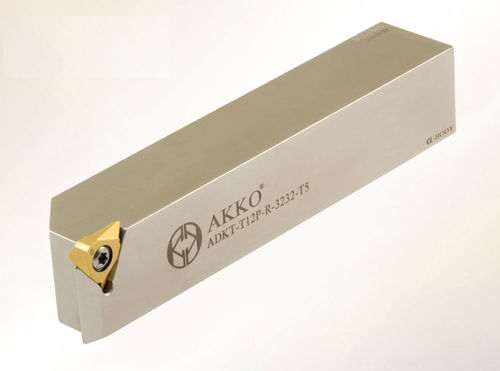 Portaherramienta con tornillo de fijación - ADKT-T12P series - AKKO CUTTING TOOLS - ranurado