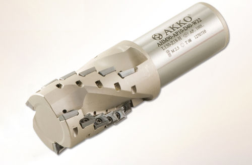 Fresa de plaquita - AHM90-AP10-D series - AKKO CUTTING TOOLS - ángulo de hélice
