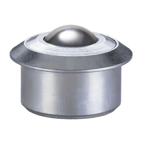 Rodillo esférico para carga mediana - M series - Omnitrack - de acero inoxidable / con collarín