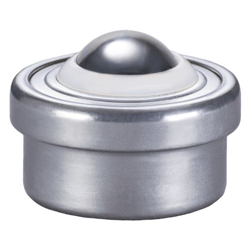 Rodillo esférico para carga ligera - LM25 - Omnitrack - de acero inoxidable / zincado / con collarín