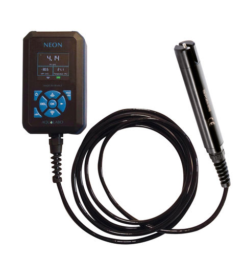 Conductímetro portátil - NEON C4E - AQUALABO - digital / con compensación automática de temperatura / de precisión