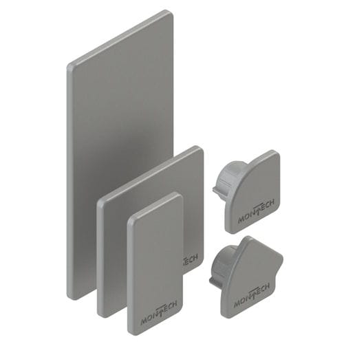 Capuchón de extremo para perfiles - AK-5025 - gray series - MONTECH - press fit / rectangular / cuadrado