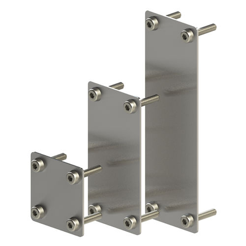 Capuchón de extremo press fit - AKM  - MONTECH - rectangular / cuadrado / de acero inoxidable