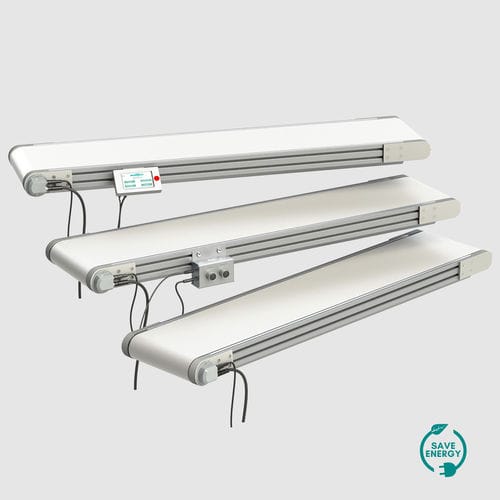 Transportador de banda - TB40 - MONTECH - de cinta rebajada / horizontal / de transporte