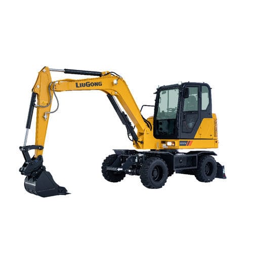Excavadora mediana - 9075FW - Guangxi Liugong Machinery Co., Ltd. - de ruedas / Tier 3 / para obra de construcción