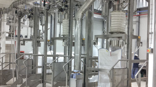 Estación de vaciado de big-bag con caja de guantes - M502 - NTE PROCESS - de granulado / de polvo / semiautomática