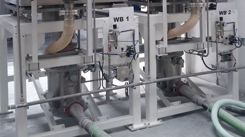 Sistema de transporte neumático para contenedor IBC - Minijet TiO2 M504 - NTE PROCESS - para filtro / para tolva / para silo
