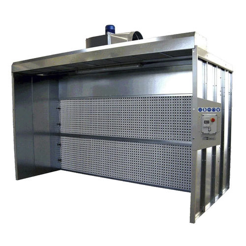 Cabina de empolvado abierta - ZINCO SEC ECO - GGE srl - con filtro seco / de ciclón / automática