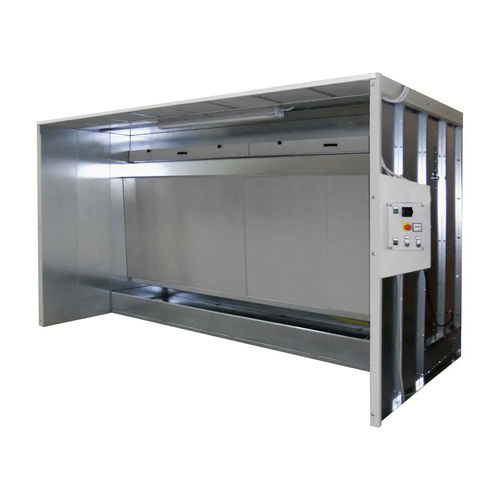 Cabina de pintura abierta - ZINCO Q series - GGE srl - para piezas de recambio / con filtro / con cortinas de agua
