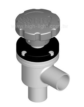 Válvula de tapón - Highlight Technology Corp. - manual / de ángulo recto / para vacío