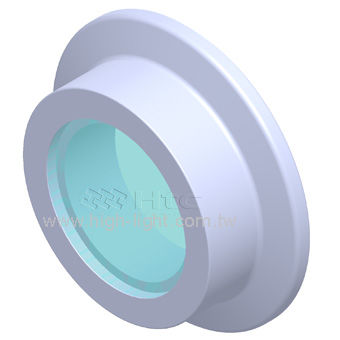 Ventanilla de observación de acero inoxidable - KVP / CVP series - Highlight Technology Corp. - para vacío / con brida