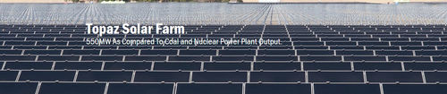 Central solar > 100 MW - Topaz Solar Farm - First Solar