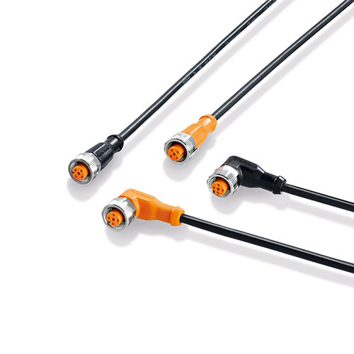 Conector enchufe - ifm electronic - de datos / recto / en ángulo recto