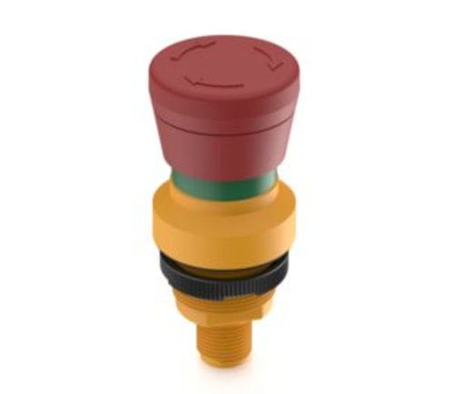 Botón pulsador de parada de emergencia - RAMO 22 E - RAFI GmbH & Co. KG - con cabeza fungiforme / IP65 / IP67