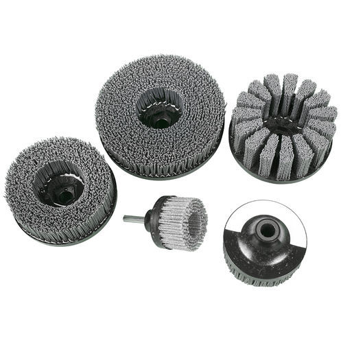 Cepillo circular - Hex-Drive - Abtex - de desbastado / abrasivo / de carburo de silicio