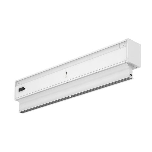 Cortina de aire ambiante - Invisair - AIRTÈCNICS - vertical / empotrable / con calor eléctrico