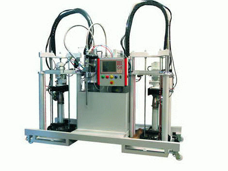 Mezclador-dosificador de resinas - max. 28 kg/min | Polymix 1000/2000   - 2KM - con bomba de engranajes / con regulación de caudal