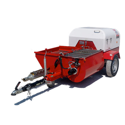 Máquina de proyección con elevación hidráulica - B2000M - Probmat - para mortero / de orugas