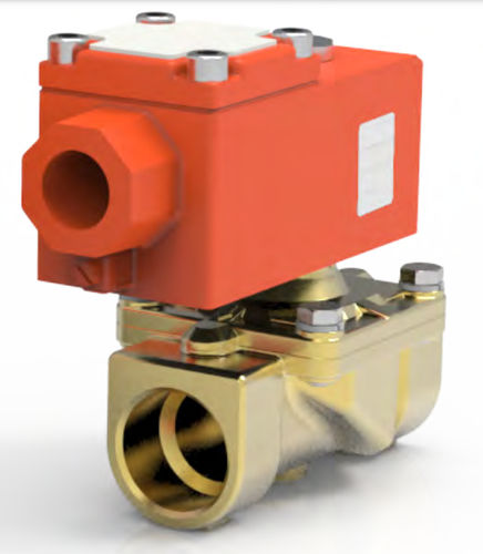 Electroválvula servo asistido - A168 - ACL S.r.l. - de 2 vías / NC / para agua caliente