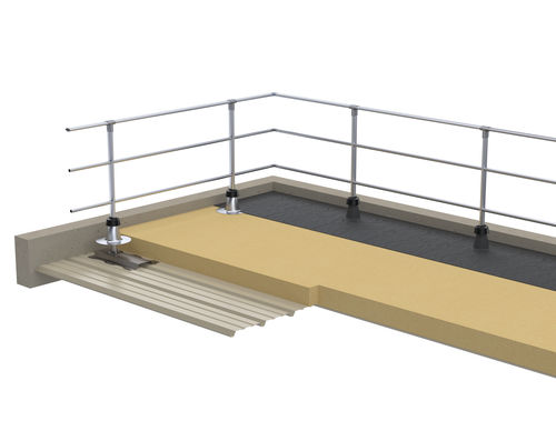 Barandilla de aluminio - SECURILISSE® GC-BC - SOMAIN SECURITE - para tejado metálico