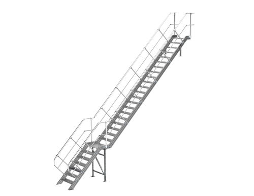 Escalera fija recta - SECURITOIT® escalier - SOMAIN SECURITE - de aluminio