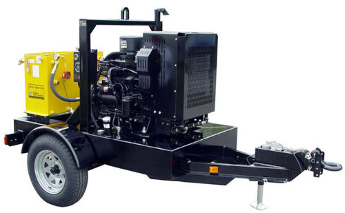 Grupo hidráulico con motor diésel - HT60DJV - Hydra-Tech Pumps - para aplicaciones móviles / para obra de construcción / para herramienta