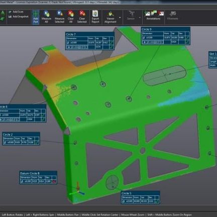 software de visualización, análisis y reporting de mediciónes dimensionales - Creaform