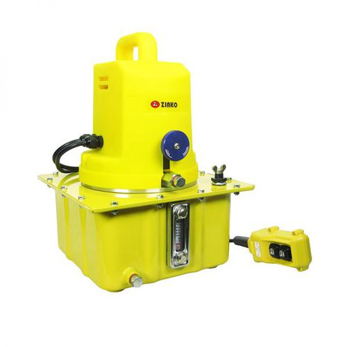 Bomba hidráulica con motor eléctrico - ZPE-37SR-1L - Zinko Hydraulic Jack - de manipulación / para aplicaciones industriales / para fuel