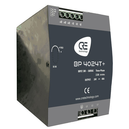 Cargador de baterías para grupo electrógeno - BP4024T+ - CRE TECHNOLOGY - para motobomba / en riel-DIN / ácido-plomo