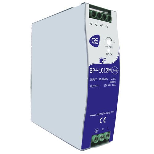 Cargador de baterías para grupo electrógeno - BP+1012M-305 - CRE TECHNOLOGY - para motobomba / en riel-DIN / plomo