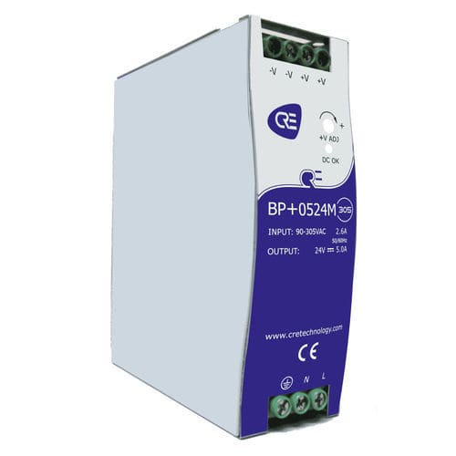Cargador de baterías para grupo electrógeno - BP+0524M-305 - CRE TECHNOLOGY - para motobomba / en riel-DIN / plomo