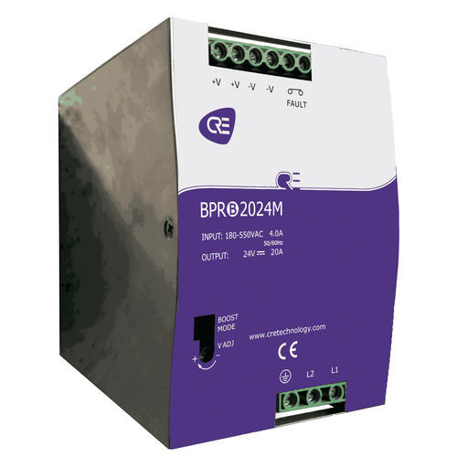 Cargador de baterías para grupo electrógeno - BPRB2024M - CRE TECHNOLOGY - para motobomba / en riel-DIN / plomo