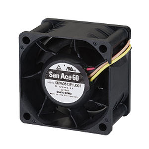Ventilador para electrónica axial - 9HVA0612P1J001 - SANYO DENKI America - de refrigeración / 12 Vcc / de plástico
