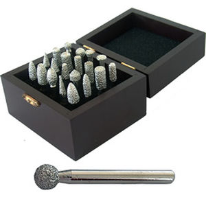 Fresa frontal hemisférica - DK Holdings - monobloque / de desbarbado / de diamante