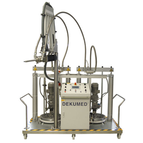 Mezclador-dosificador de líquidos - UNIDOS 300 TX/MP 200 - Dekumed Kunststoff- und Maschinenvertrieb GmbH & C - volumétrico / bicomponente