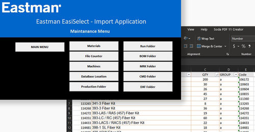Software de nesting - EasiSelect - Eastman Machine Company - de mando / para máquina de corte / para textiles