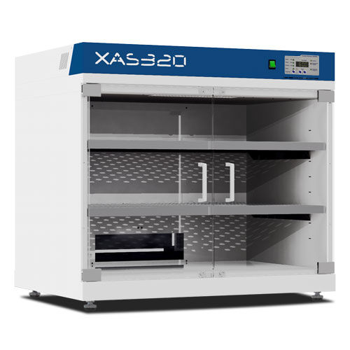 Armario de secado de chapa de acero - XAS320 - France Etuves - con puerta transparente / para cristalería de laboratorio / de pie