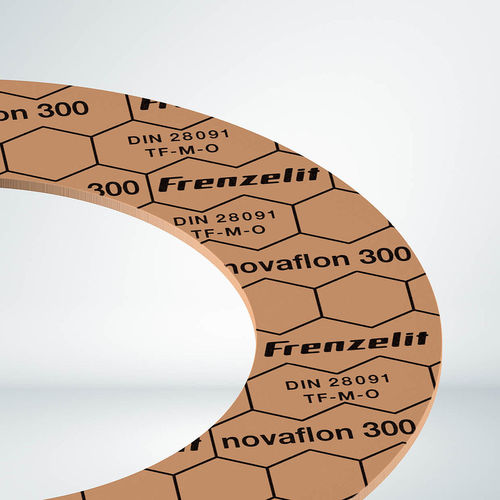 Lámina de junta de acero - novaflon® 300 - Frenzelit - de PTFE / para la industria