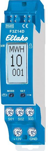 Contador de energía eléctrica trifásico - F3Z14D - Eltako Electronics - en riel DIN / RS-485 / inalámbrico