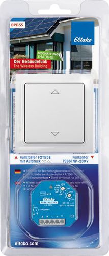Botón pulsador táctil - BPB55 - Eltako Electronics - AC / inalámbrico / para actuador