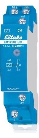 Relé electromecánico 12 Vcc - ER12DX-UC - Eltako Electronics - 1NA / en riel DIN