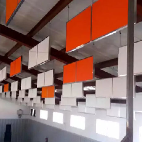 Panel aislante núcleo de fibras sintéticas - ACUSTIBAF-N40 - Acústica Integral - Soundproofing - cara de aluminio / para techo / acústico