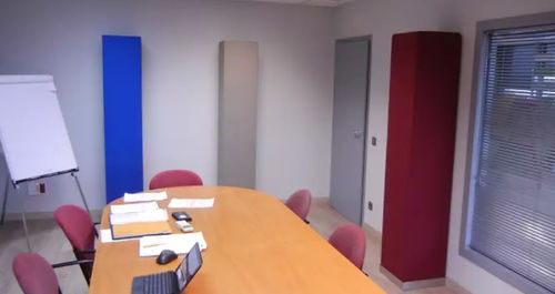 Panel sándwich núcleo de fibras sintéticas - ACUSTIART TOTEM - Acústica Integral - Soundproofing - de tejido / de suelo / resistente al fuego