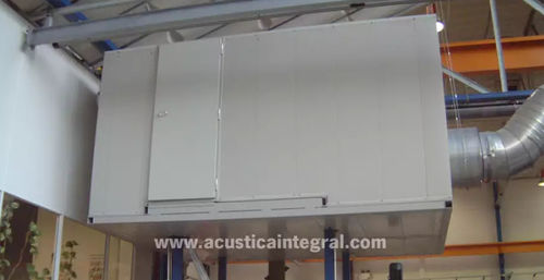 Panel aislante acústico - ACUSTIMODUL-80RA - Acústica Integral - Soundproofing - alma de lana de roca / cara de acero / para muro