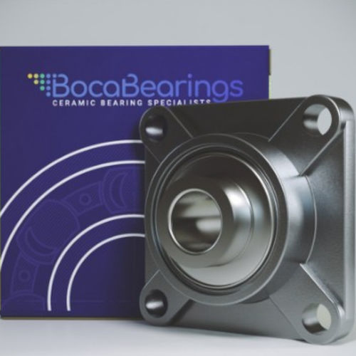 Soporte con rodamiento con brida - S-UCF series - Boca Bearing Company - con rodamiento de bolas / de acero inoxidable