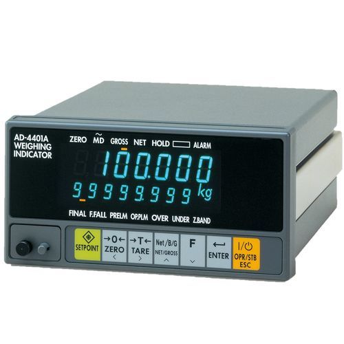 Indicador controlador de pesaje digital - AD-4401A - A&D COMPANY, LIMITED - para montaje sobre panel / de alto flujo / de mesa