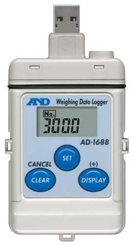 Registrador de datos de peso - AD-1688  - A&D COMPANY, LIMITED - USB / RS-232C / con pantalla LCD