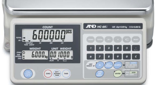 Balanza contadora - HC-i series - A&D COMPANY, LIMITED - con pantalla LCD / de acero inoxidable