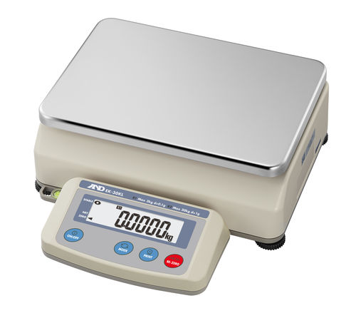 Balanza con pantalla LCD - EK-L series  - A&D COMPANY, LIMITED - RS-232 / de acero inoxidable / benchtop