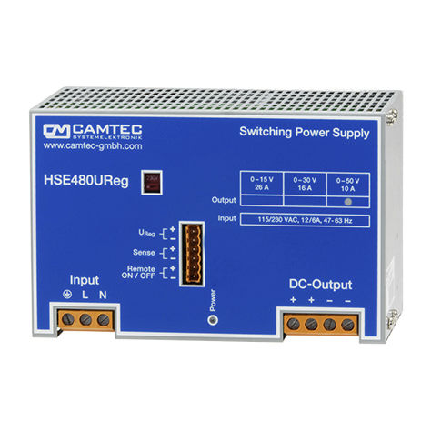 Alimentación eléctrica en riel DIN - HSEUreg04801 - Camtec Power Supplies GmbH - AC/DC / programable
